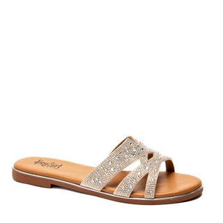 Corky's Flair Clear Crystal Flat Sandals