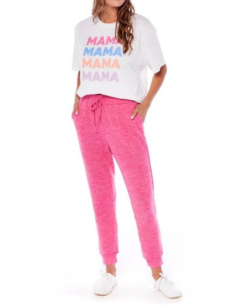Pink Space Dye Joggers with Side Pockets