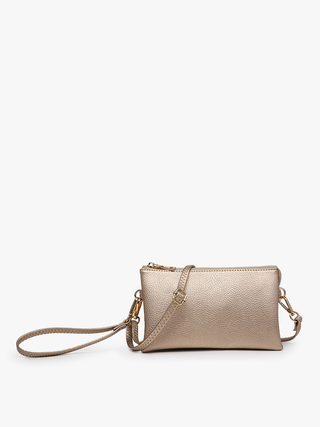 Kelly Green Vegan Leather Crossbody Wristlet - Harlynn & Gray