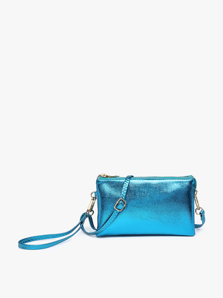 Kelly Green Vegan Leather Crossbody Wristlet - Harlynn & Gray