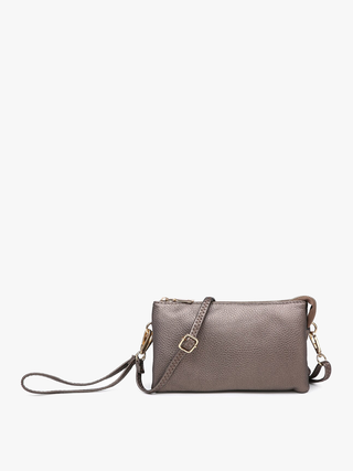 Berry Pink Vegan Leather Crossbody Wristlet - Harlynn & Gray