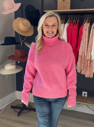 Pink Bellini Pullover Sweater