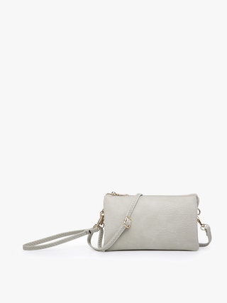 Kelly Green Vegan Leather Crossbody Wristlet - Harlynn & Gray