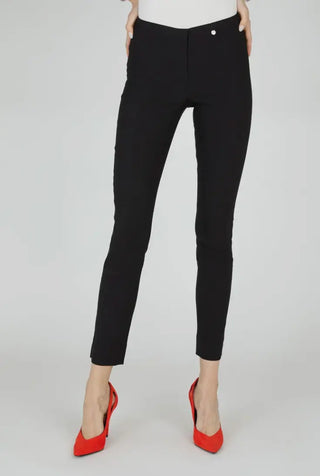 Amazing Fit BLACK Pleated Stretch Tummy Control Pant ROBELL