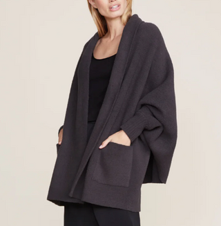 Barefoot Dreams Carbon Gray Cozy Chic Blanket Wrap