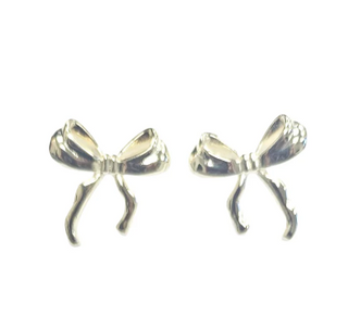 SHEILA FAJL 18K Brushed Gold Plated Jordi Bow Earring Studs