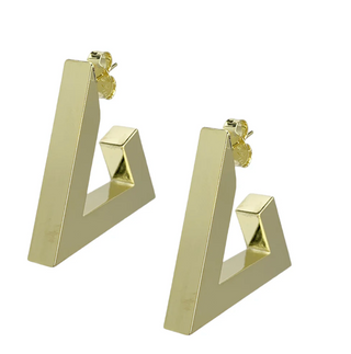 SHEILA FAJL Shiny Gold Harmony Hoops Earrings