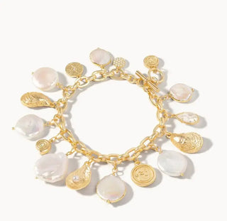 Spartina Pearl Charm Toggle Bracelet Pearl - Harlynn & Gray