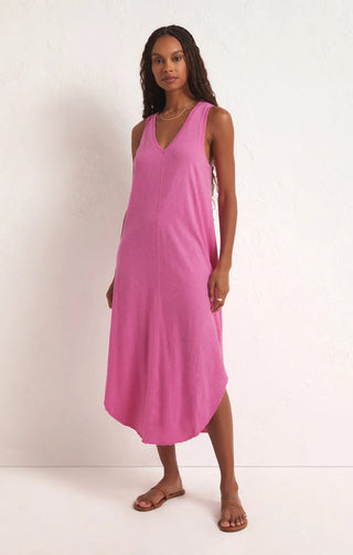 The Reverie Slub Dress Heartbreaker Pink Z SUPPLY