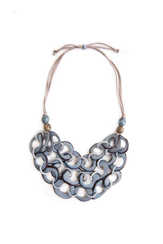 Triana Necklace: Onyx Combo Organic Tagua Jewelry