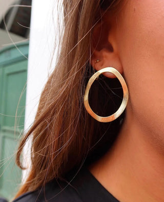 SHEILA FAJL Brushed 18K Gold Plated Dreamweaver Earrings