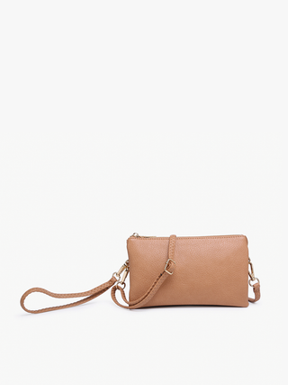 Kelly Green Vegan Leather Crossbody Wristlet - Harlynn & Gray