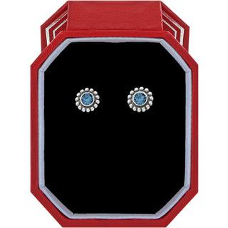 Brighton Twinkle Sapphire Mini Post Earrings Gift Box
