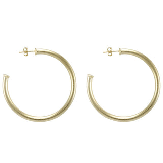 SHEILA FAJL Everybody's Favorite Hoops Brushed Gold or Silver