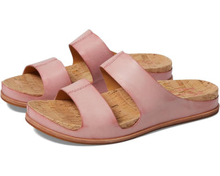 Born Kork-Ease Tutsi Pink Leather with Cork Bed Ergonomic Sandal